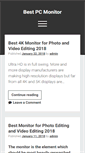Mobile Screenshot of bestpcmonitor.org